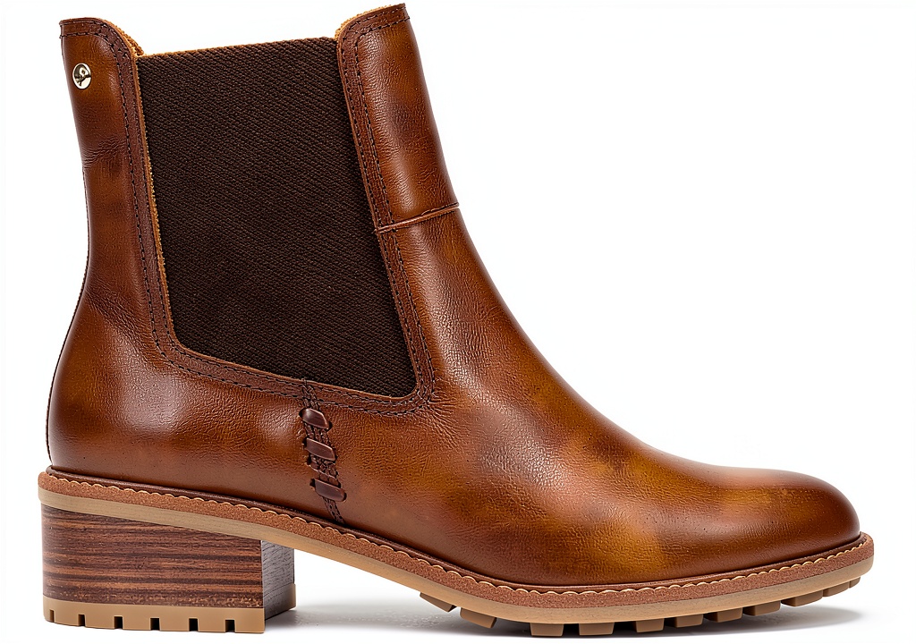Bottines Pikolinos femme en cuir vue de face et profil