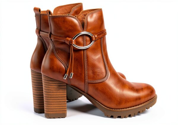 Bottines femme Pikolinos cuir talon confortable marron noir-3