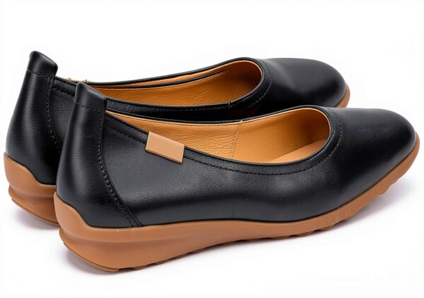 Pikolinos Ballerines Femme Confort Cuir Marron Noir-2