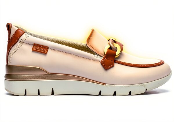 Pikolinos Baskets Cuir CANTABRIA Femme NATA Mocassins