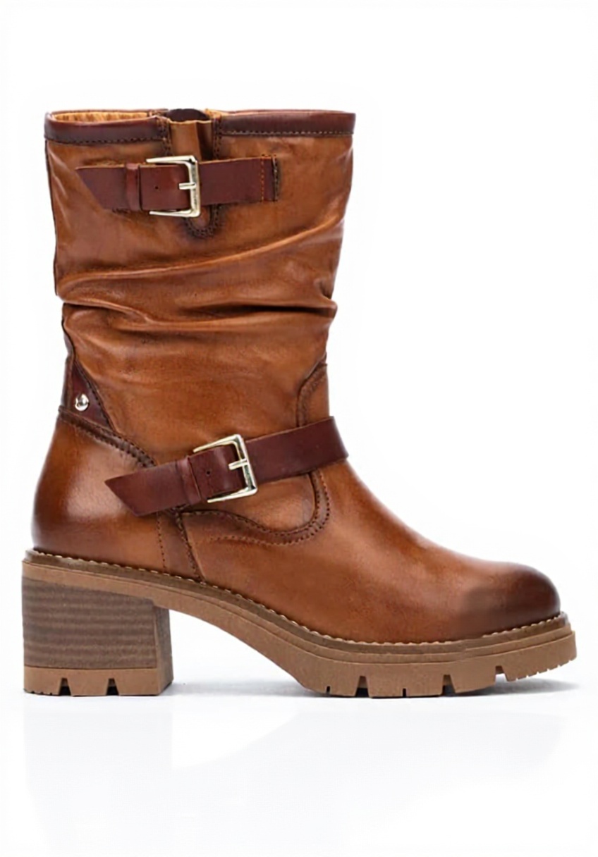 Bottes Pikolinos Soria en cuir pour femme, vue de face et de profil
