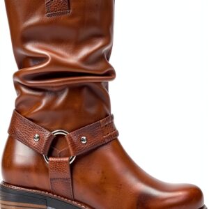 Bottes femme cuir élégantes confortables pour quotidien-0