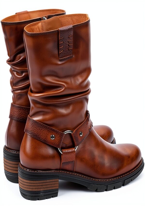 Bottes femme cuir élégantes confortables pour quotidien-2