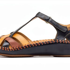 Pikolinos Sandales Femme Cuir Confortable Bleu Champagne-0