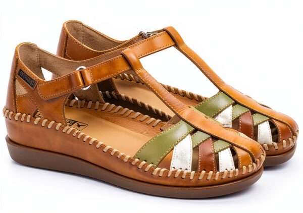 Pikolinos sandales femme cuir confort semelle souple-1