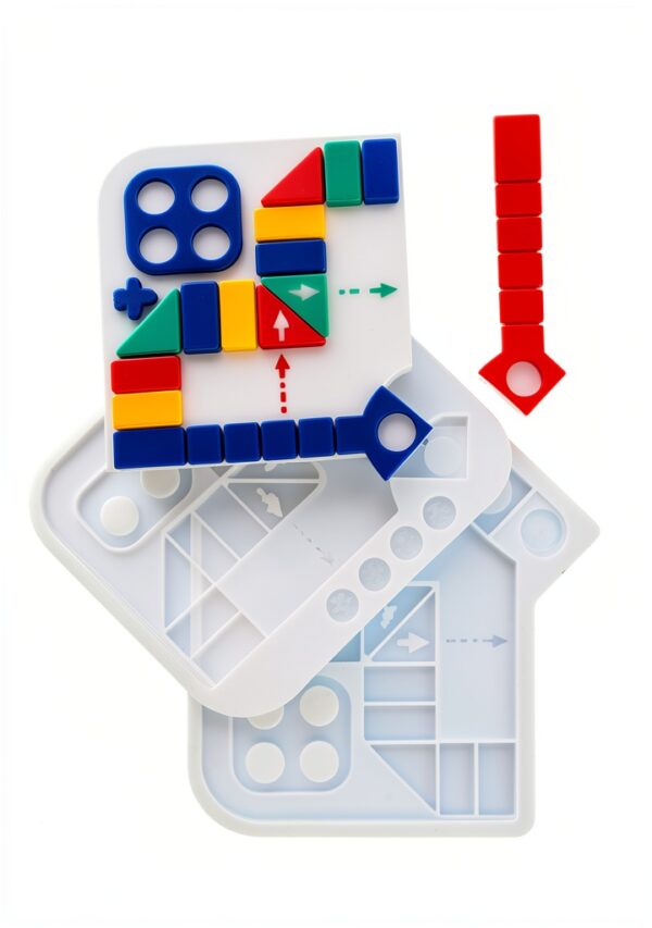 Moule échecs avion silicone SHINEOFI transparent enfants-8