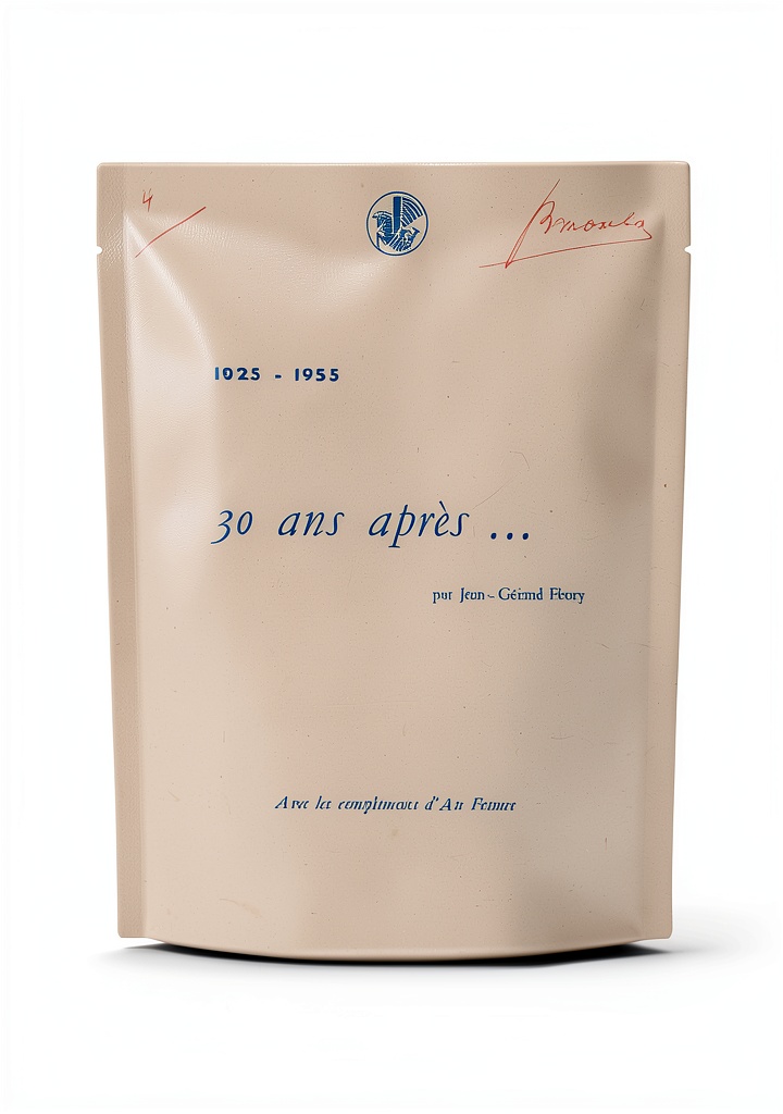 'Magazine Air France janvier 1956 montrant la couverture vintage'