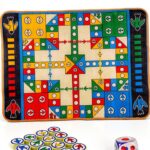 Tapis d'échecs volant DECORNIJIA jeu familial enfants voyage-0