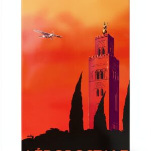 Affiche vintage AIR FRANCE Aéropostale 50x70 cm-0