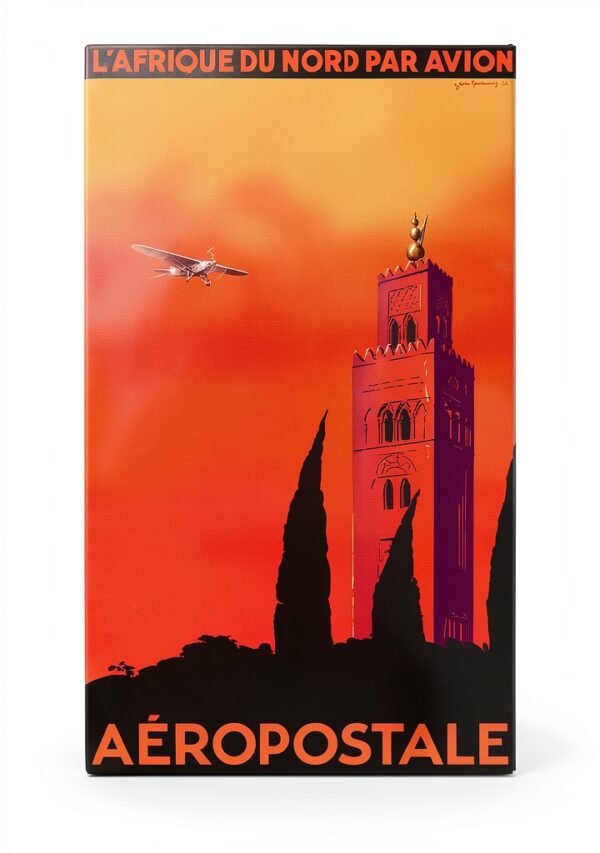 Affiche vintage AIR FRANCE Aéropostale 50x70 cm-0