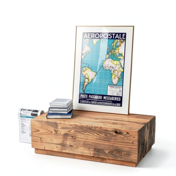 Support mural en aluminium robuste 70x50 cm-1