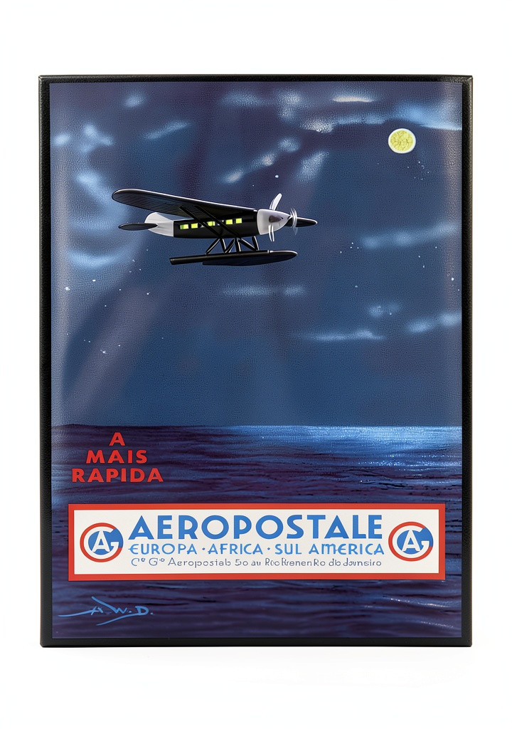 Poster encadré PostersAndCo installé dans un salon contemporain