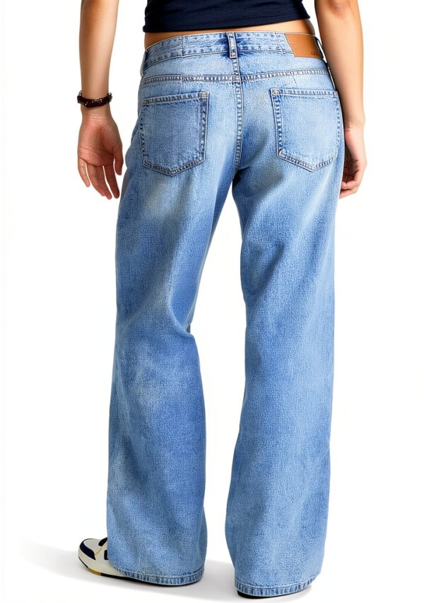 Jean femme denim rigide Orzo AEROPOSTALE 2065 coupe ample-4