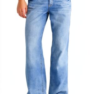 Jean femme denim rigide Orzo AEROPOSTALE 2065 coupe ample-0