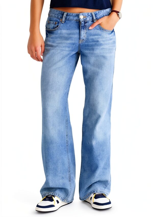 Jean femme denim rigide Orzo AEROPOSTALE 2065 coupe ample-0