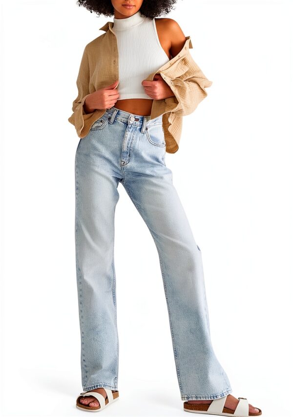 Denim Vintage 90s Jean Homme - Modèle 9717 Coupe Décontractée à 5-3